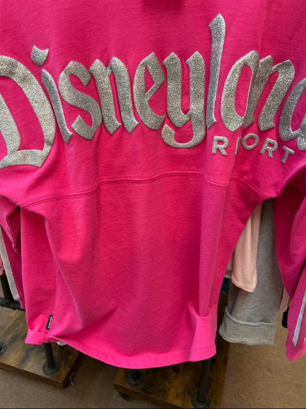 Long sleeve striped Disney spirit jersey Pink S